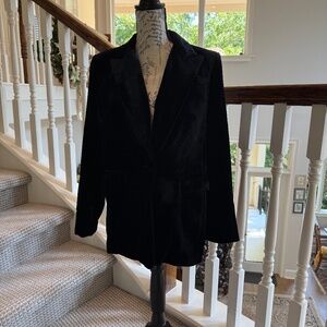 Banana Republic black size 4 velvet jacket